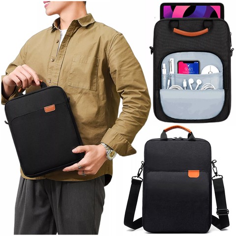 Torba na laptopa/ iPada Pro Air/ tablet 11-13 cal męska damska Unisex Pasek na ramię etui futerał pokrowiec Alogy saszetka czarna