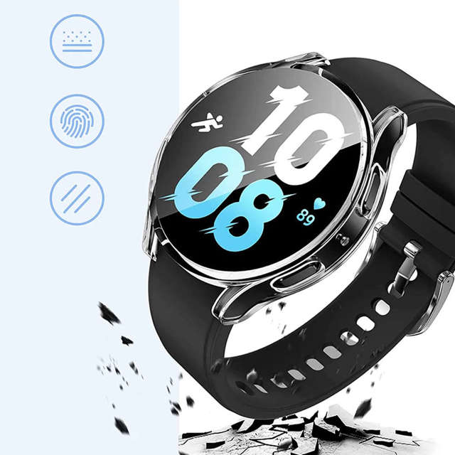  Alogy Etui ochronne 2w1 nakładka z szkłem do Samsung Galaxy Watch 5 40mm Clear