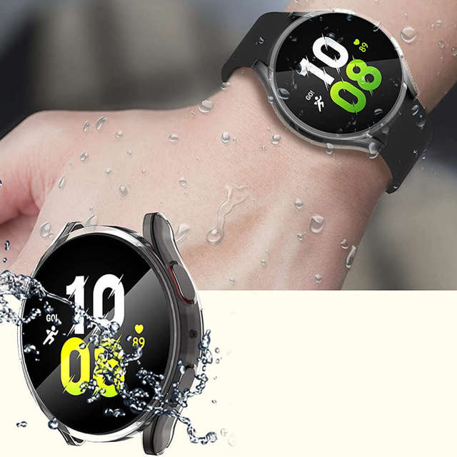  Alogy Etui ochronne 2w1 nakładka z szkłem do Samsung Galaxy Watch 5 40mm Clear