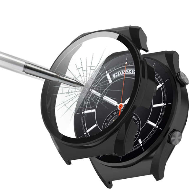  Alogy Etui ochronne 2w1 nakładka z szkłem do Xiaomi Mi Watch S1 Global Czarne