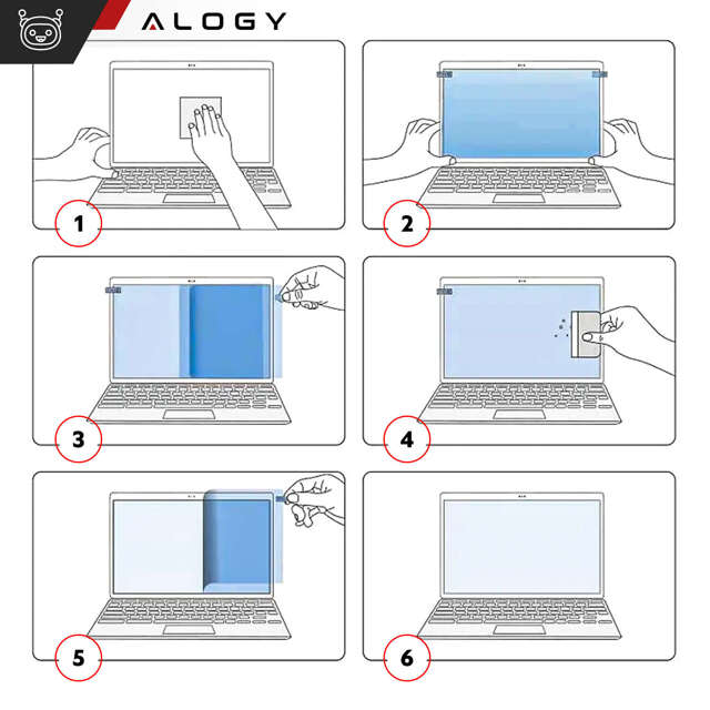  Alogy Screen Protect Film Folia ochronna Matowa na ekran do MacBook Pro 16 2023 2021z filtrem Anti Blue