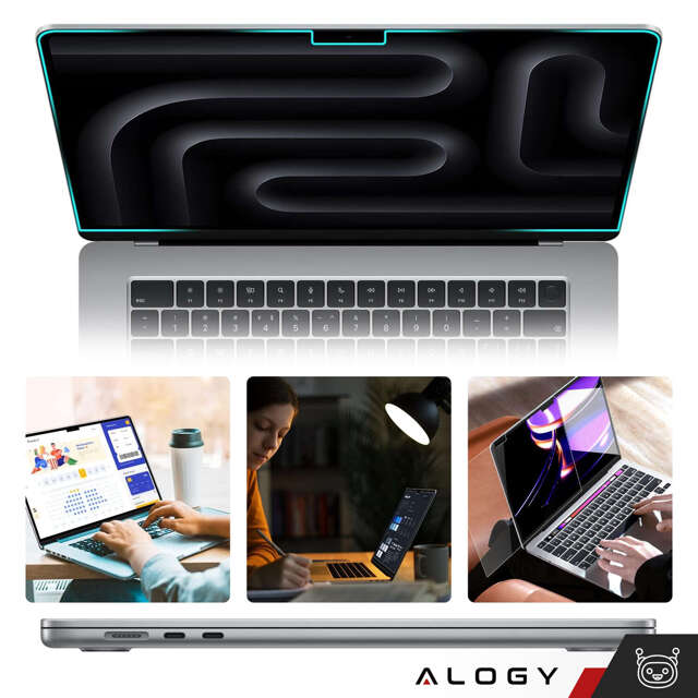  Alogy Screen Protect Film Folia ochronna Matowa na ekran do MacBook Pro 16 2023 2021z filtrem Anti Blue