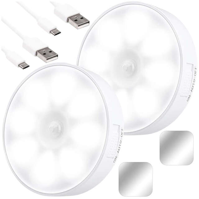 2x Alogy Lampka LED z czujnikiem ruchu Sensor Light Bezprzewodowa lampa nocna oświetlenie meblowe Światło zimne