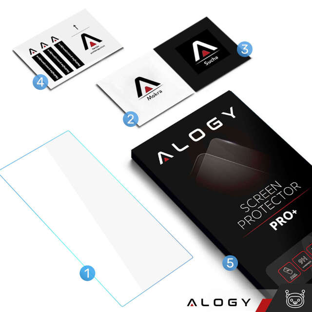 2x Alogy Screen Protector Pro+ 9H Szkło hartowane do Samsung Galaxy S24 Ultra na ekran