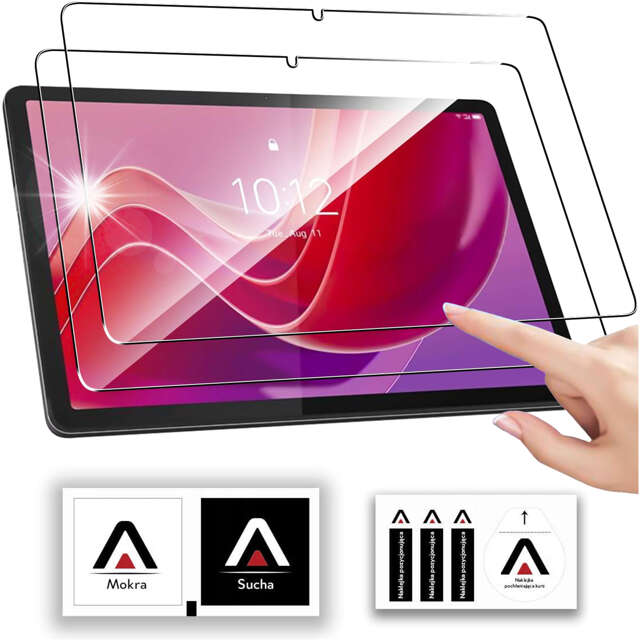 2x Szkło hartowane do Lenovo Tab K11E / M11 10.95" TB330FU/TB330XU/TB331FC na tablet ekran Alogy Screen Protector Pro+ 9H