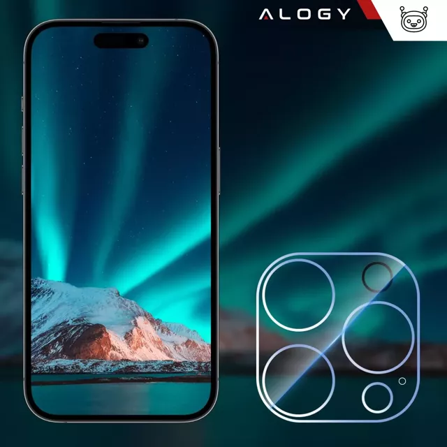 2x Szkło na obiektyw aparat do Apple iPhone 16 Pro / 16 Pro Max Alogy Lens Protector Pro+ przezroczyste