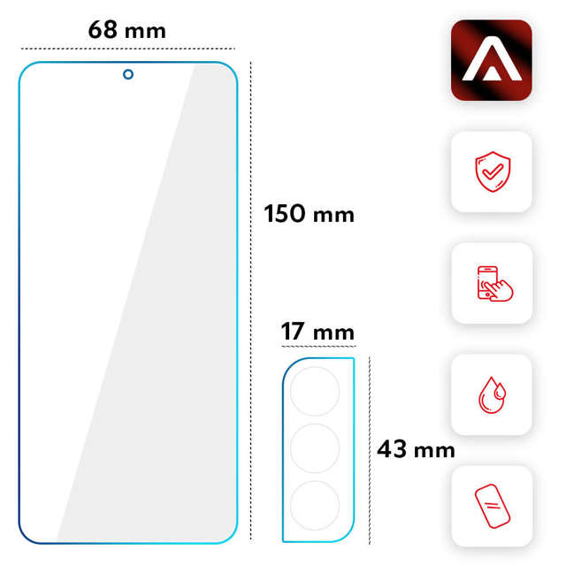 3x Szkło hartowane na ekran 9h + 2x Szkło na obiektyw Alogy Glass Pack do Samsung Galaxy S21 FE