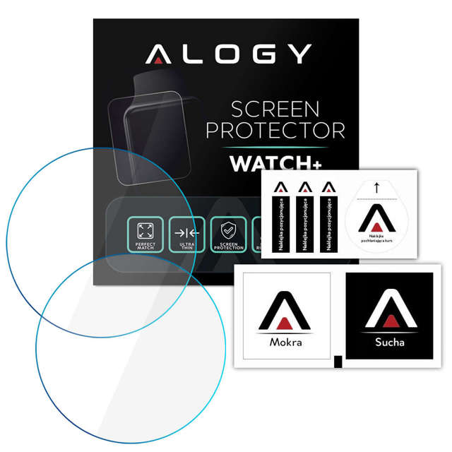 Alogy 2x Szkło Hartowane do smartwatcha do Samsung Galaxy Watch 5 40mm