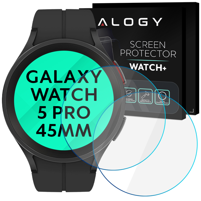 Alogy 2x Szkło Hartowane do smartwatcha do Samsung Galaxy Watch 5 Pro 45mm