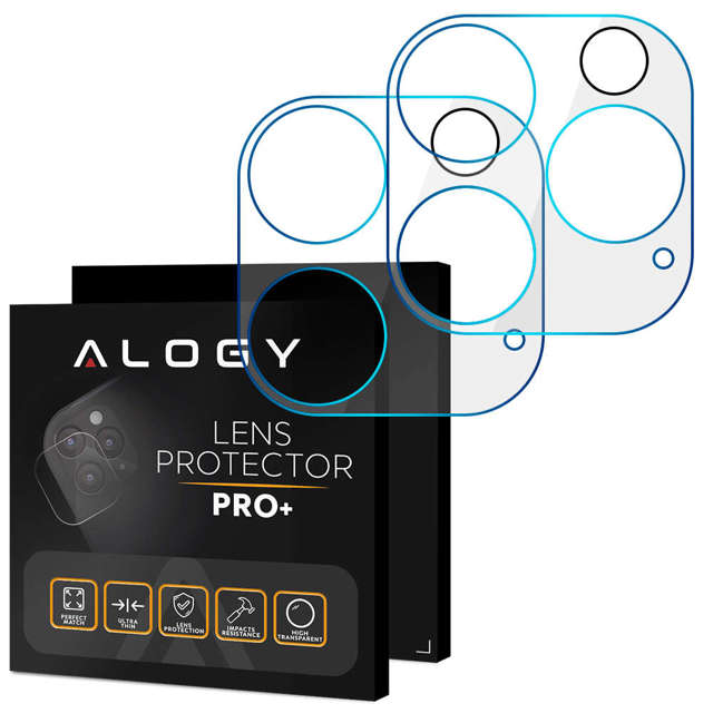 Alogy 2x Szkło hartowane do telefonu na aparat kamerę do Apple iPhone 14 Pro/ 14 Pro Max