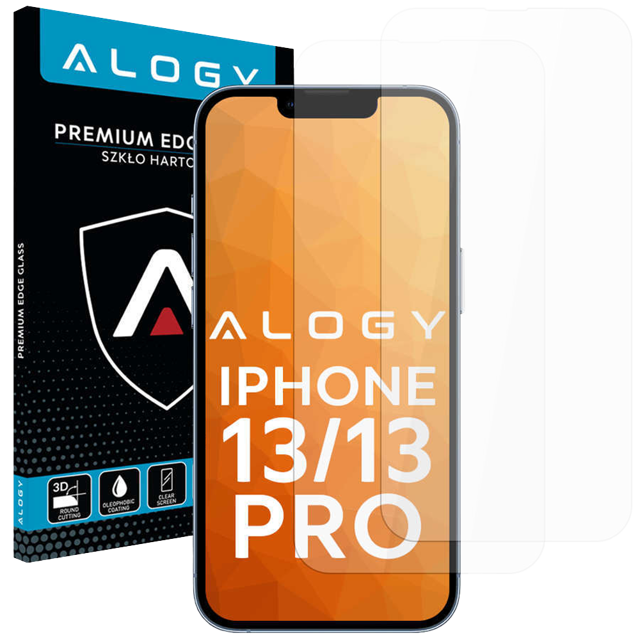 Alogy 2x Szkło hartowane do telefonu na ekran do Apple iPhone 13/ 13 Pro/ 14