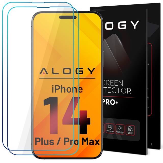 Alogy 2x Szkło hartowane do telefonu na ekran do Apple iPhone 14 Plus/ 14 Pro Max
