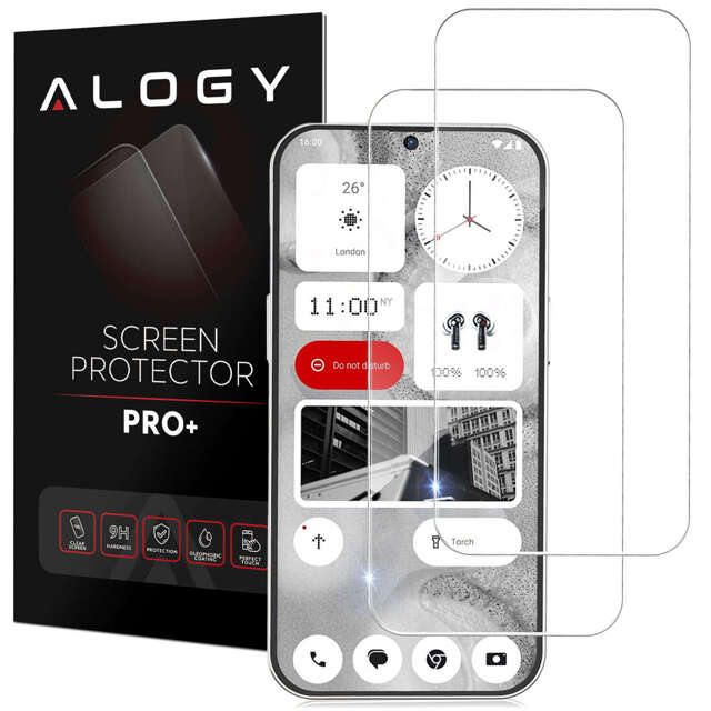 Alogy 2x Szkło hartowane na ekran do Nothing Phone 2 Screen Protector PRO+