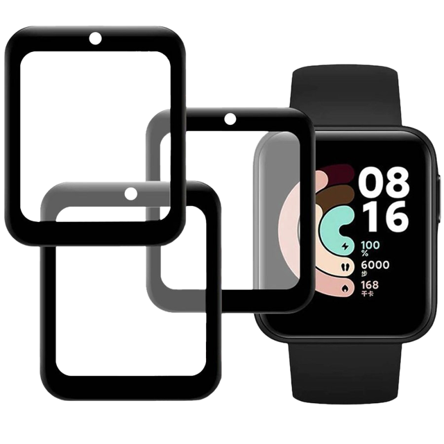 Alogy 2x Szkło na smartwatch elastyczne 3D do Xiaomi Mi Watch Lite Black