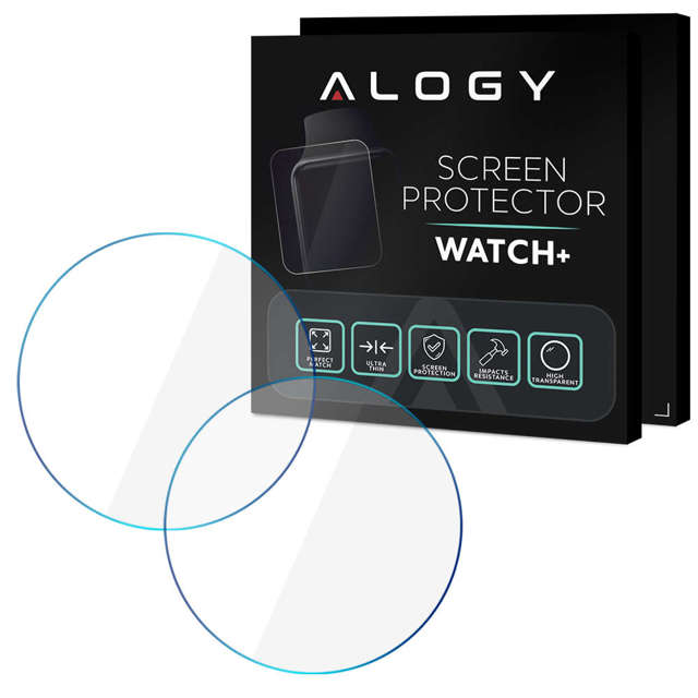 Alogy 2x Szkło ochronne do smartwatcha 9H do Huawei Watch GT 3 46mm