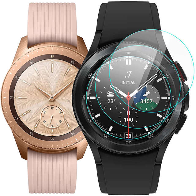 Alogy 2x Szkło ochronne do smartwatcha 9H do Samsung Galaxy Watch 4 Classic 42mm