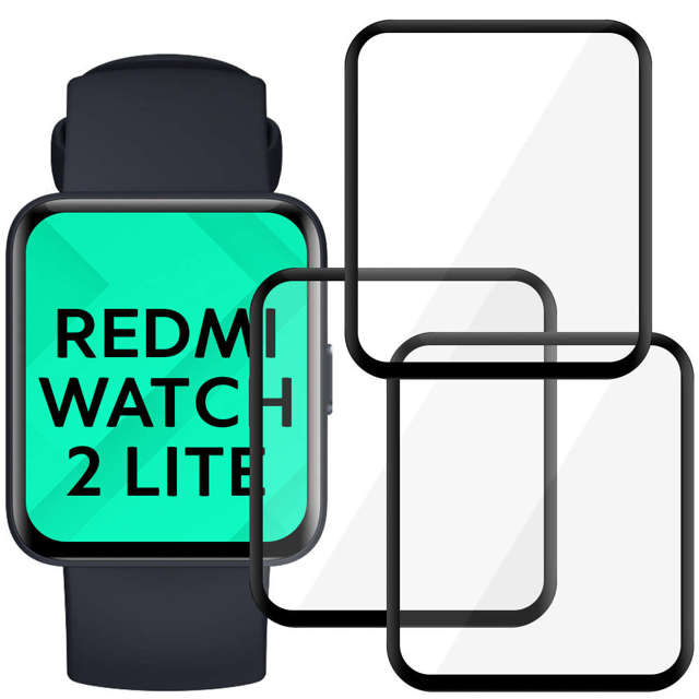 Alogy 3x Szkło na smartwatch elastyczne 3D do Xiaomi Redmi Watch 2 Lite Black