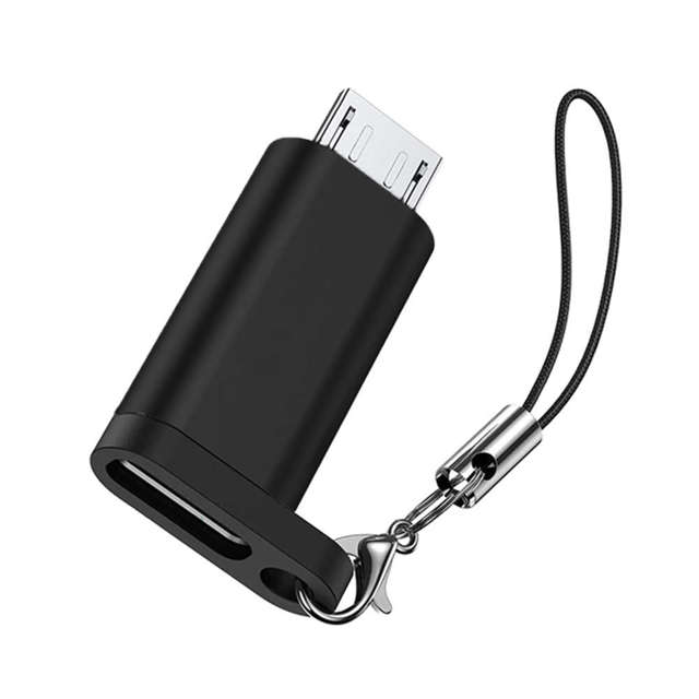 Alogy Adapter konwerter USB-C Type C do micro USB 3.0 Czarny
