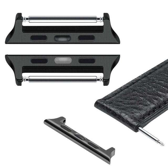 Alogy Adapter zapięcie do paska do Apple Watch 42/44/45mm Czarny