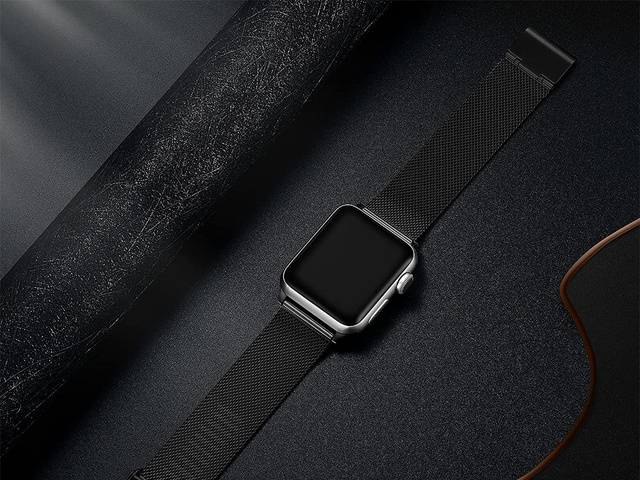 Alogy Bransoleta Milanese do zegarka pasek do Apple Watch 38/40/41mm Czarna