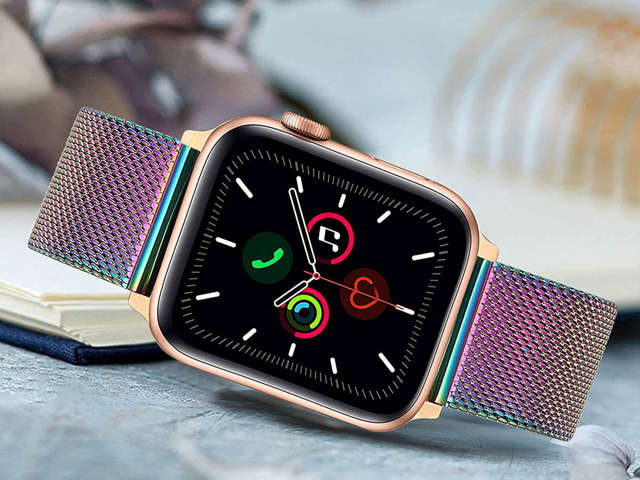 Alogy Bransoleta Milanese do zegarka pasek do Apple Watch 42/44/45/49mm Wielokolorowa