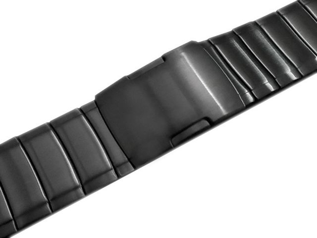 Alogy Bransoleta Steel Simple pasek stal nierdzewna do smartwatcha 20mm Czarna