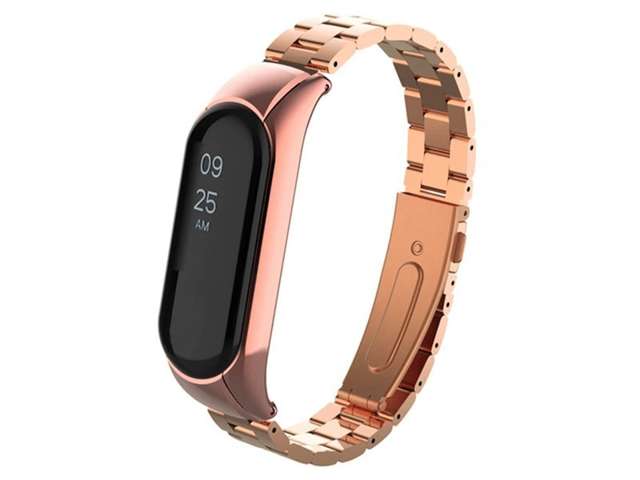 Alogy Bransoleta stainless steel bransoletka do Xiaomi Mi Band 5 Różowe ...