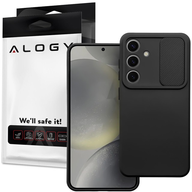 Alogy Camshield Etui do Samsung Galaxy S24 Plus pancerne obudowa ochrona aparatu czarne