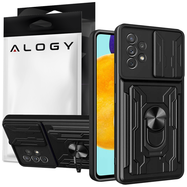 Alogy Camshield Ring Wallet Case z osłonką na aparat i portfelem do Samsung Galaxy A53