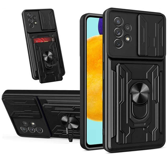 Alogy Camshield Ring Wallet Case z osłonką na aparat i portfelem do Samsung Galaxy A53