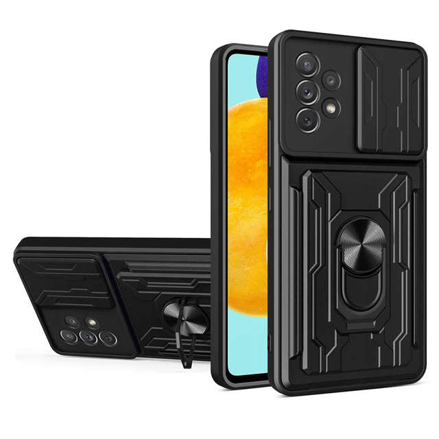 Alogy Camshield Ring Wallet Case z osłonką na aparat i portfelem do Samsung Galaxy A53