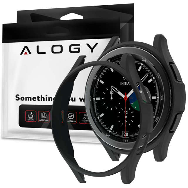 Alogy Case Etui silikonowe do Huawei Watch GT 2 Sport/ Classic 46mm Czarne