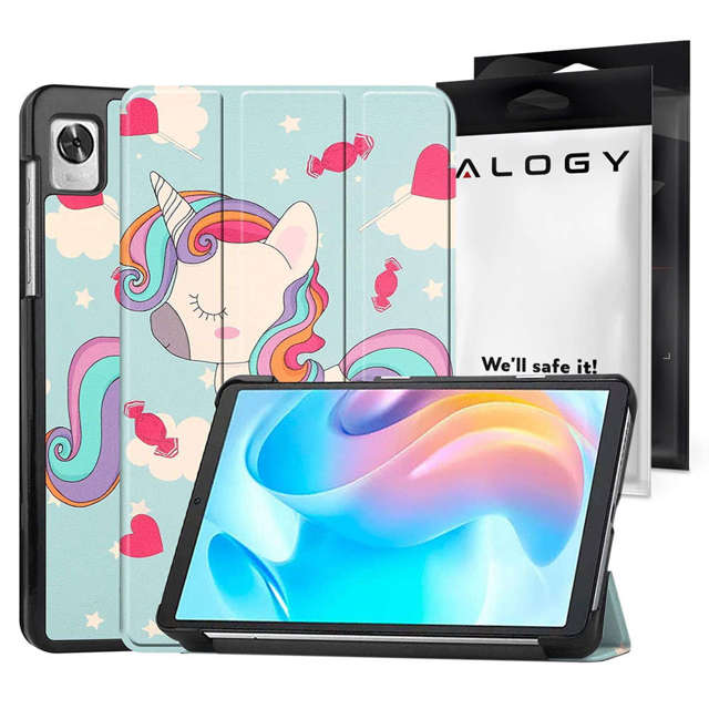 Alogy Etui Book Cover do Samsung Galaxy Tab A8 2021 Jednorożec