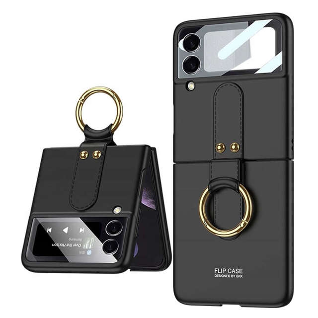 Alogy Etui Flip Slim Ring Case z uchwytem do Samsung Galaxy Z Flip 4 5G Black