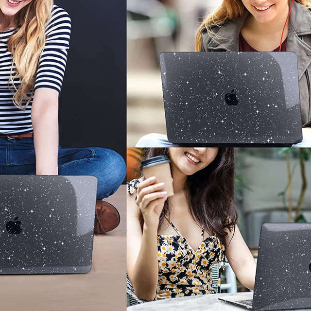 Alogy Etui Hard Case do Apple MacBook Air 13 M1 2020 Glitter Black