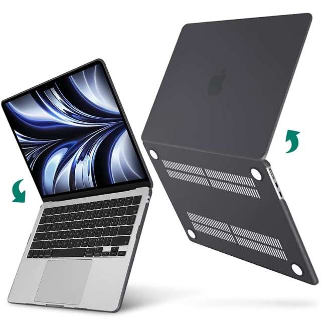 Alogy Etui Hard Case do Apple Macbook Air 13 2022 M2 Matowy Czarny