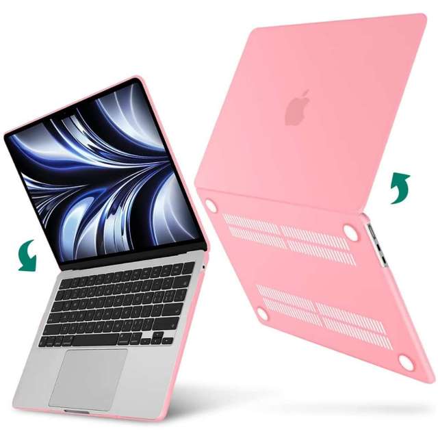 Alogy Etui Hard Case do Apple Macbook Air 13 2022 M2 Matowy Różowy