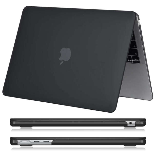 Alogy Etui Hard Case ochronne do Apple Macbook Air 15 M2 2023 A2941 matowe Czarne