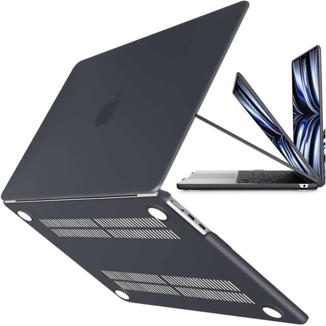 Alogy Etui Hard Case ochronne do Apple Macbook Air 15 M2 2023 A2941 matowe Czarne