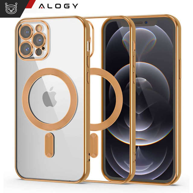 Alogy Etui do Apple iPhone 14 Pro Max Ring Case obudowa na telefon do MagSafe Złote