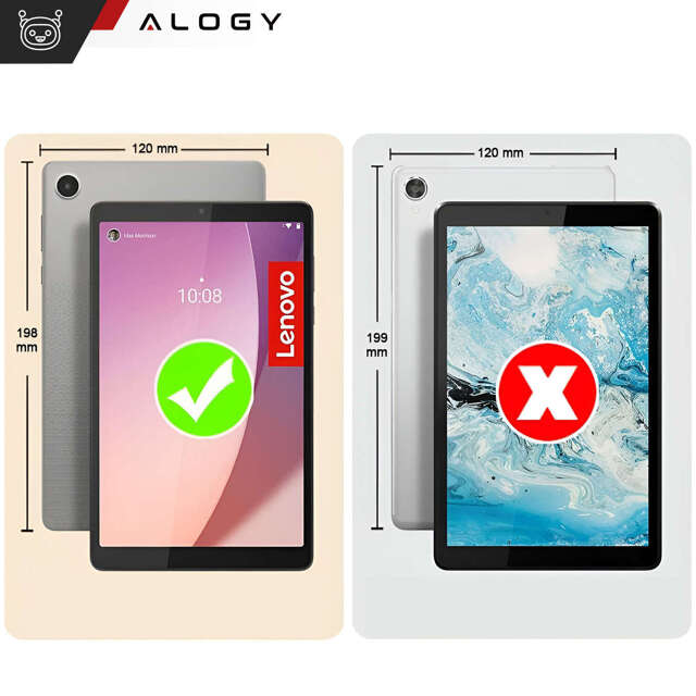 Alogy Etui do Lenovo Tab M8 4gen. TB300XU TB300FU Book Cover Case obudowa ochronne Czarne