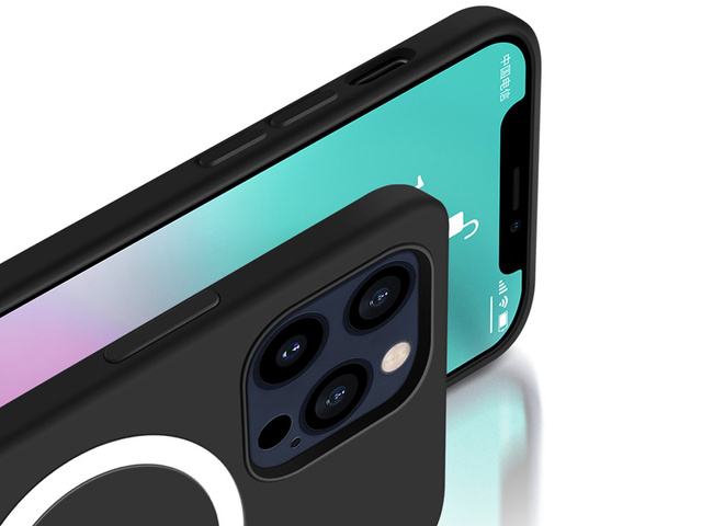 Alogy Etui do MagSafe Alogy Ultra Slim Mag do ładowarek Qi do iPhone 12/ Pro Czarne