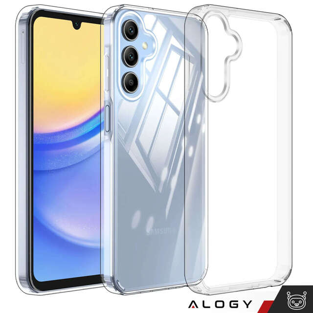 Alogy Etui do Samsung Galaxy A15 4G/5G, Galaxy A25 5G obudowa plecki futerał Hybrid Clear Case Przezroczyste