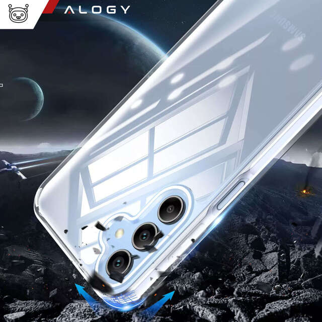 Alogy Etui do Samsung Galaxy A15 4G/5G, Galaxy A25 5G obudowa plecki futerał Hybrid Clear Case Przezroczyste