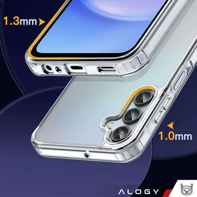 Alogy Etui do Samsung Galaxy A15 4G/5G, Galaxy A25 5G obudowa plecki futerał Hybrid Clear Case Przezroczyste