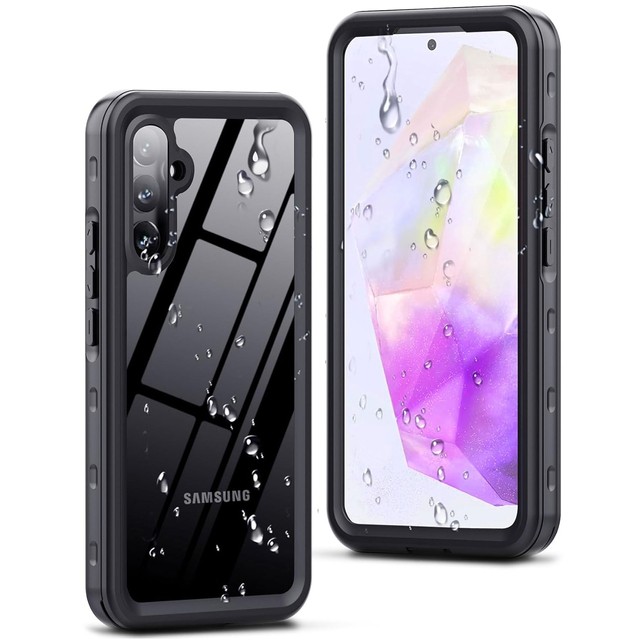 Alogy Etui do Samsung Galaxy A35 5G Pancerne wodoodporne IP68 360 Armor Case wbudowana szybka czarne