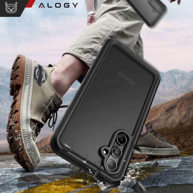 Alogy Etui do Samsung Galaxy A35 5G Pancerne wodoodporne IP68 360 Armor Case wbudowana szybka czarne