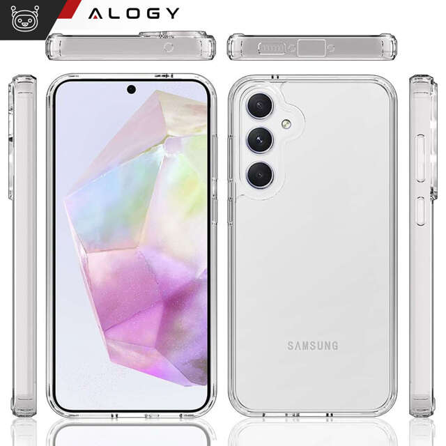 Alogy Etui do Samsung Galaxy A35 5G obudowa plecki futerał Hybrid Clear Case Przezroczyste