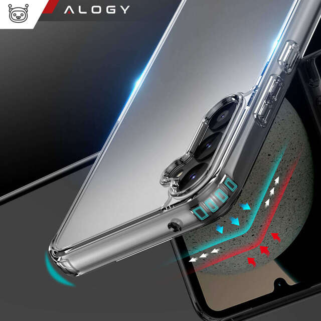 Alogy Etui do Samsung Galaxy A55 5G obudowa plecki futerał Hybrid Clear Case Przezroczyste