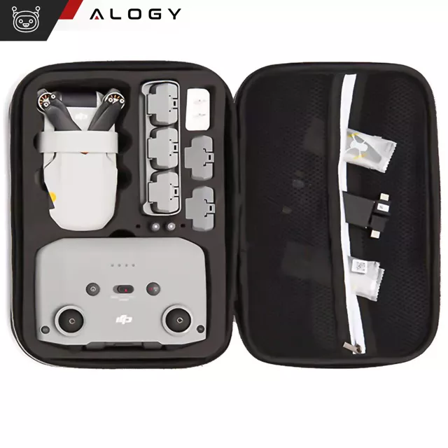 Alogy Etui do drona DJI Mavic Mini 2 pokrowiec twarda obudowa case Czarny